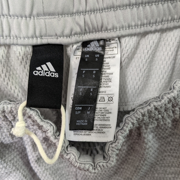 ADIDAS teams climawarm, ribbed grey jogger pants - Picture 7 of 12